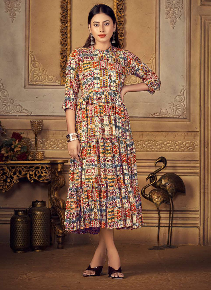 Women Beautiful Digital Print Anarkali Kurti