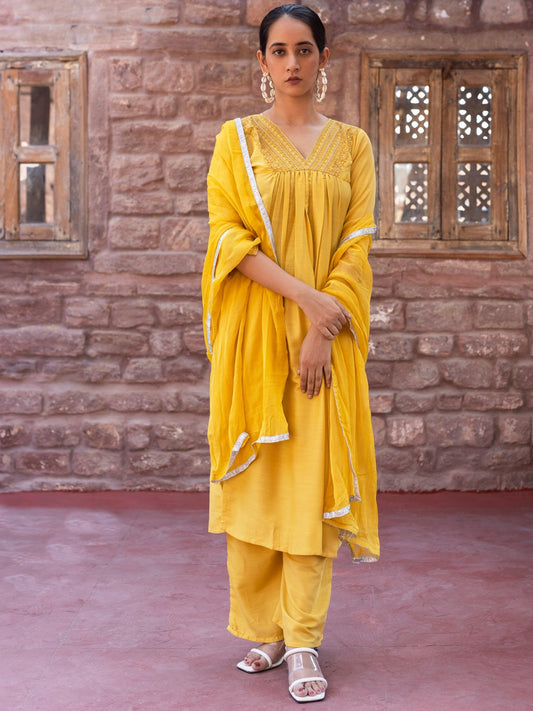 yellow salwar suits