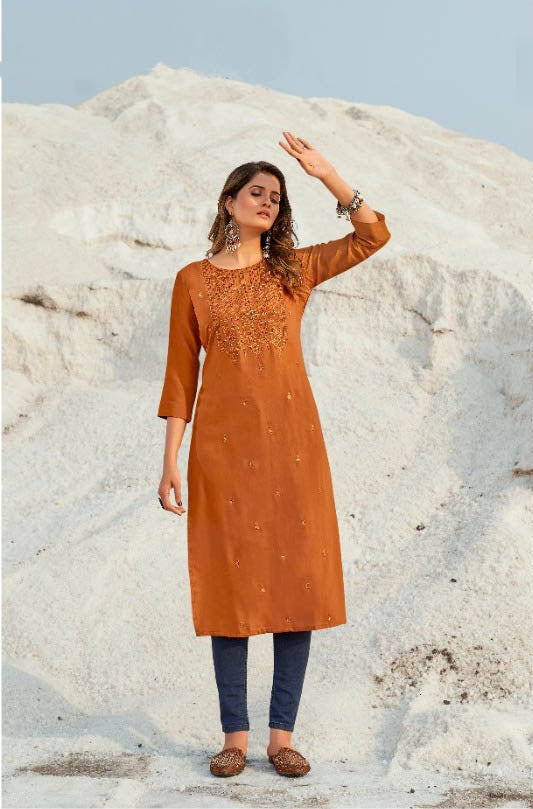 Orange Kurti