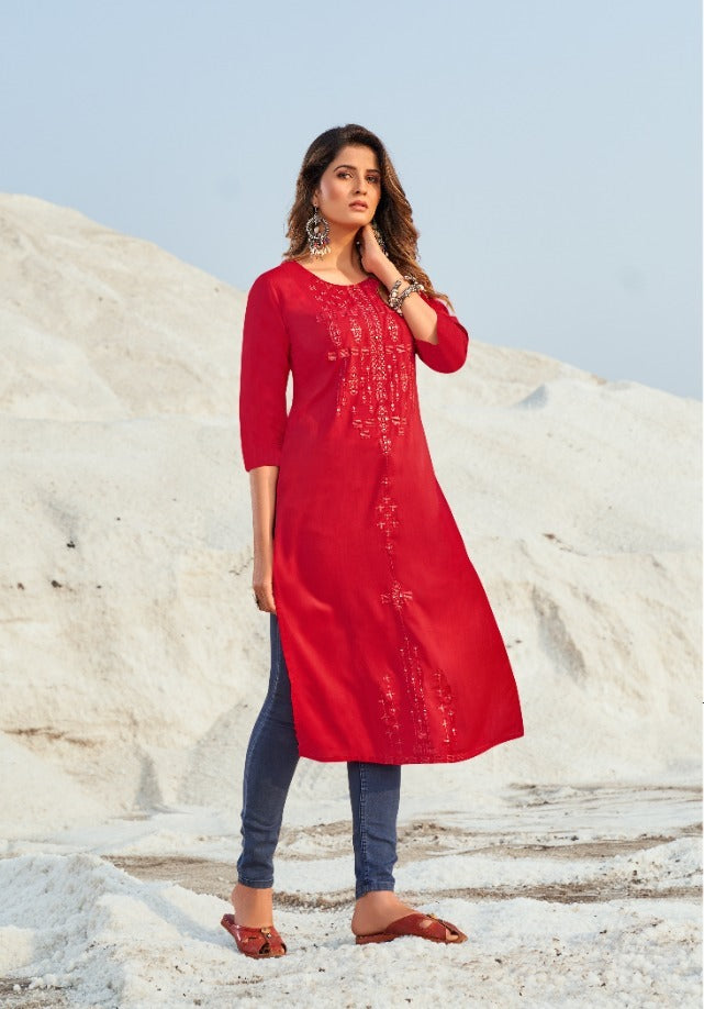 Red Kurti