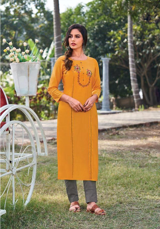 Yellow Kurti