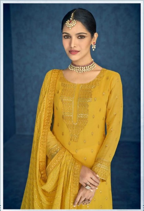 Yellow Salwar Suit