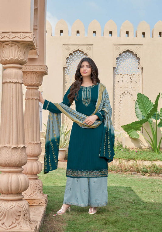 Designer kurti with palazzos