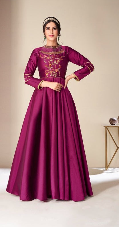 Magenta Maxi Gown