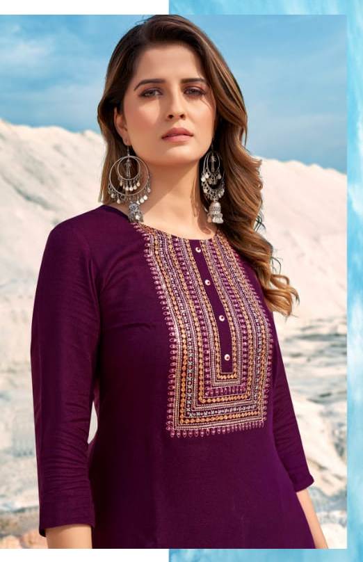 Purple kurti