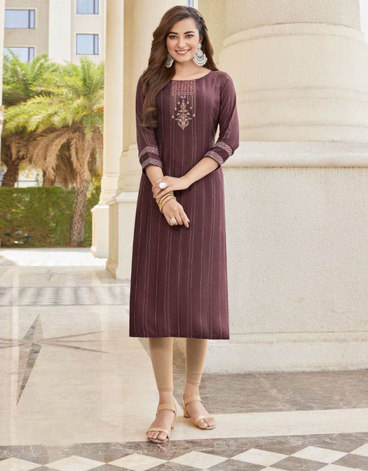 Brown long kurti