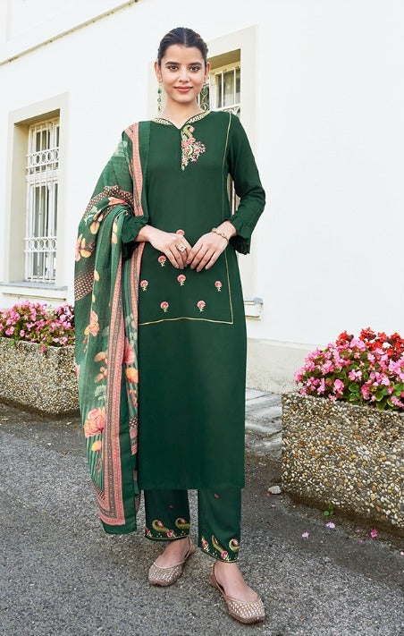 Green salwar suit